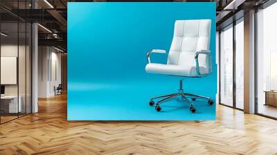 office chair isolated. Executive Stylish workplace. 3D illustration. Wall mural