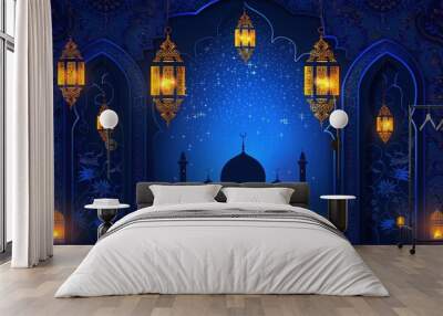 Ramadan Kareem, greeting background Wall mural