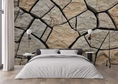 Polished rock texture background patterns perfect for modern interior design Wall mural