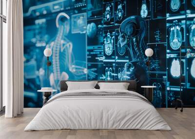 Robots and medical technology Helps doctors improve their ability to treat patients. Wall mural