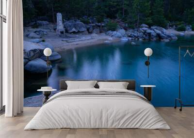 A sunrise at chimney beach at Lake Tahoe  Wall mural