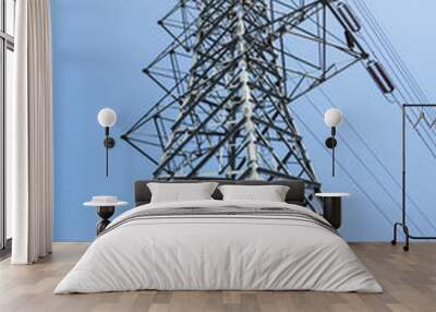 high voltage power transmission tower Wall mural