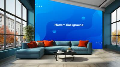 Dynamic modern gradient wave background	
 Wall mural