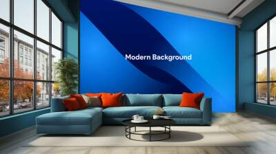 Dynamic vibrant colorful gradient blue background	 Wall mural