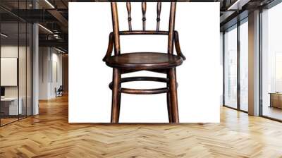 vintage wood chair furniture isolated for object. Wall mural