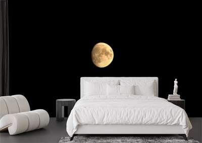 almost full moon in the night sky Wall mural