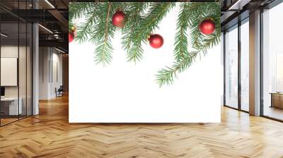 christmas background, white background, xmas Wall mural