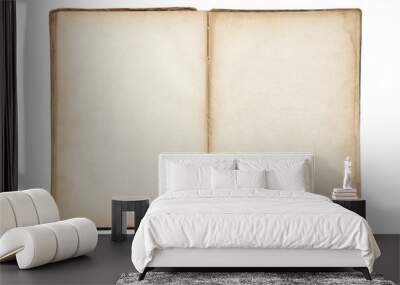 open old blank book with clipping path Wall mural