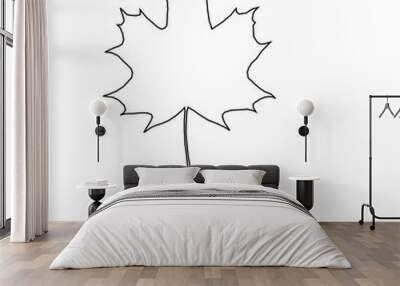 Maple leaf in autumn, fall season blank Wall mural