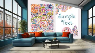 Set of Decorative Cards 2 Wall mural