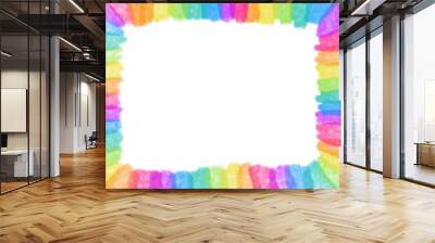 vibran rainbow decorative border. Wall mural