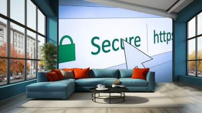 Data web security concept  Wall mural