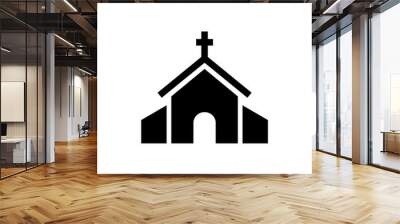 Church building icon Wall mural