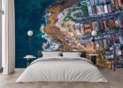 Ben Buckler, Bondi Beach, Sydney Australia by Helicopter Wall mural