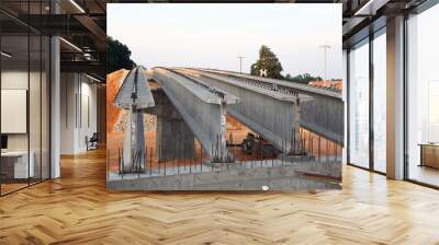 highway bridge construction Wall mural