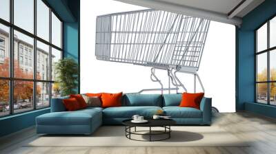 shopping cart Wall mural