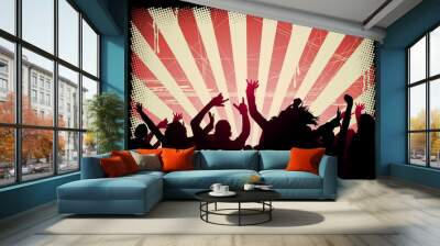 Audience at a Party Wall mural