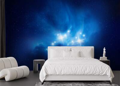 Beautiful Rich Star Forming Nebula Wall mural