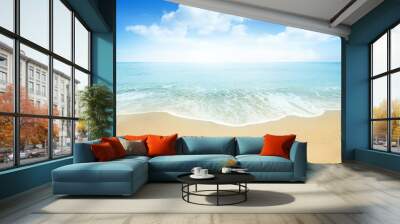 beautiful summer beach Wall mural