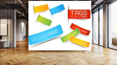 Design Tags and Labels Wall mural