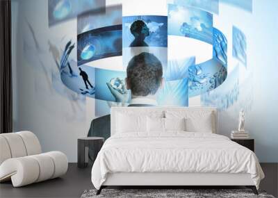 Modern Business World Wall mural