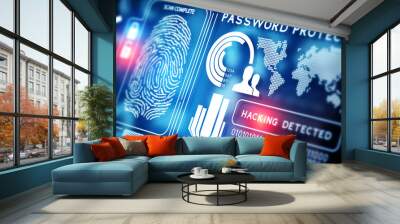 Online Security Technology Wall mural