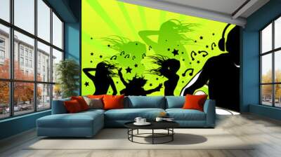 party people Wall mural