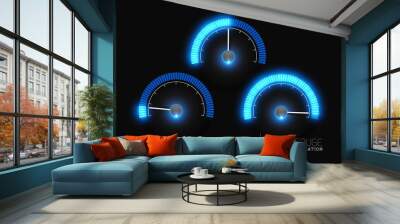 Power Gauge Meter Stages Wall mural