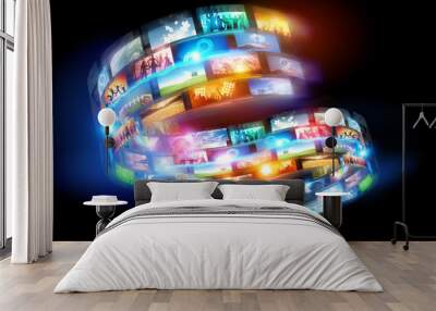 Smart Media World Wall mural