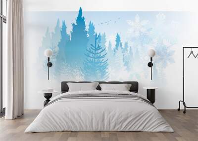 White Christmas Wall mural