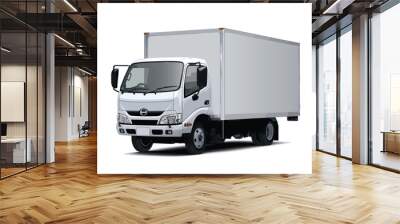 white box truck cargo delivery art isolated design vector template Wall mural