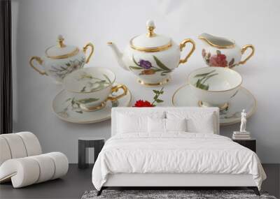 old china teapot 18 century Wall mural