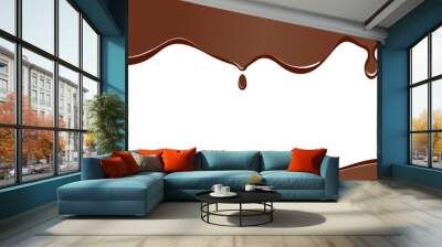 a chocolate splodge background Wall mural