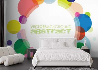 abstract circle background Wall mural