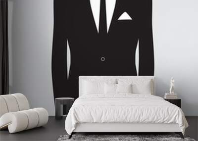 grooms suit jacket outfit Wall mural