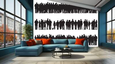 people silhouettes Wall mural