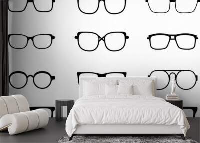 set of glasses frames Wall mural