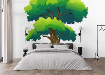 illustration tree for cartoon Wall mural