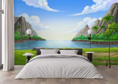 The illustrations are very natural and beautiful. Wall mural