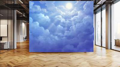 The sky is very beautiful daylight. Wall mural