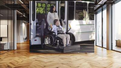 wheelchair lift Wall mural