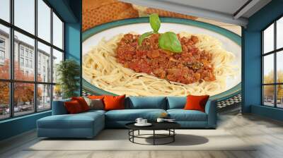 Vegetarian Spaghetti Bologniase Wall mural