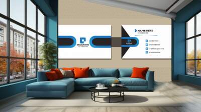 Modern creative & clean business card. Wall mural