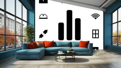 statistical chart icon. Universal set of web for website design and development, app development Wall mural