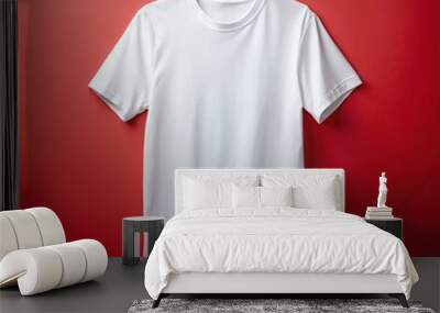 White t shirt mockup Wall mural