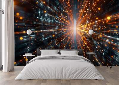 Abstract digital art Wall mural