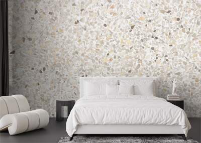 terrazzo floor old texture or polished stone for background Wall mural