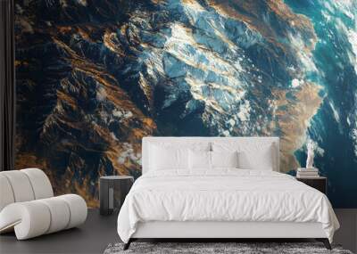 Detailed Earth surface satellite Wall mural