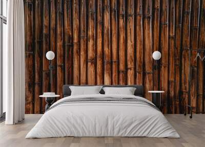 Bamboo wood texture background  Wall mural