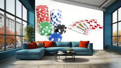 winning pokerhand Wall mural